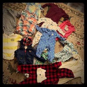 15 piece baby boy bundle